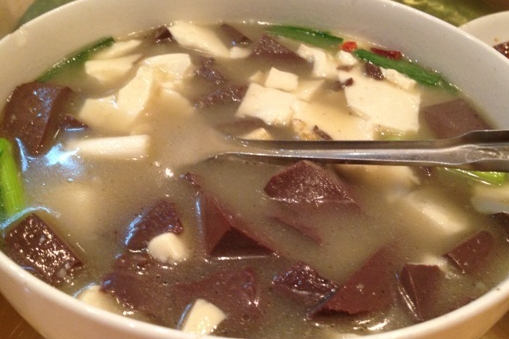 羊血豆腐湯 羊血豆腐湯