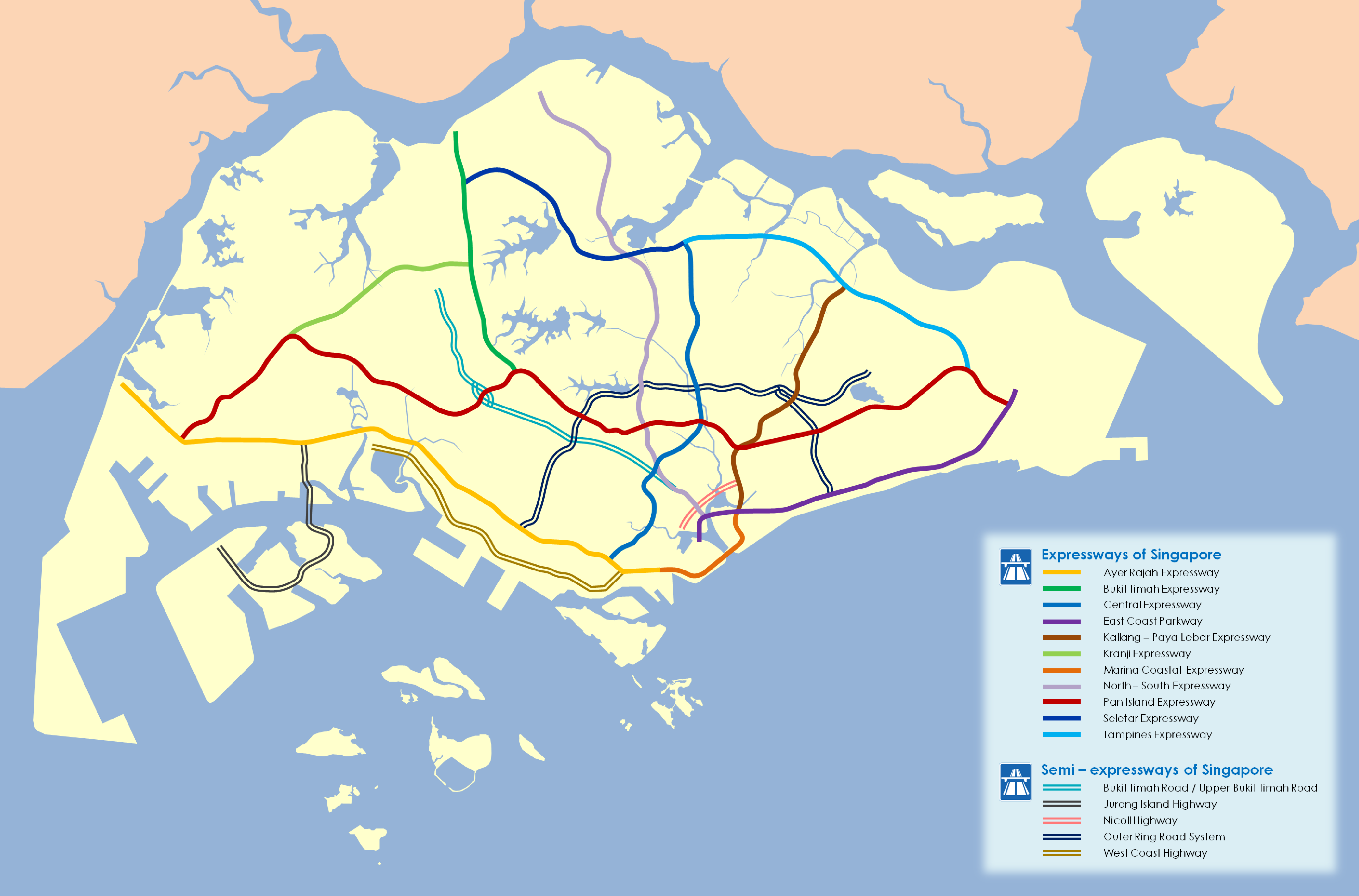 新加坡國內高速公路網
