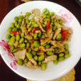 毛豆炒肉片 毛豆炒肉片