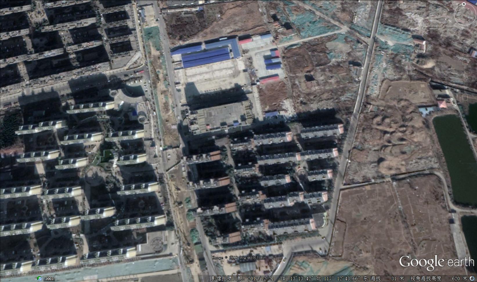 七里溝站衛星地圖（2017-12-21）