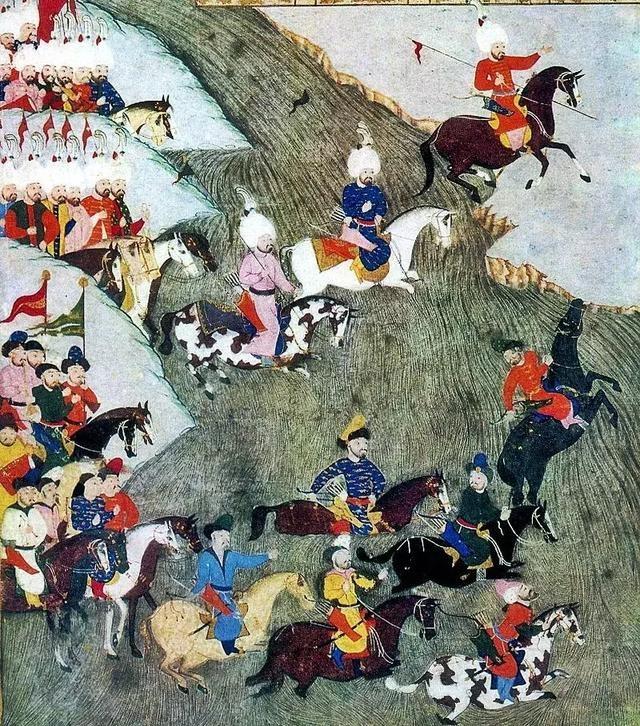 前進中的奧斯曼與韃靼軍隊