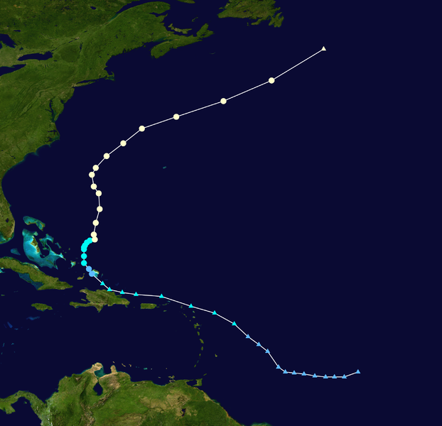 颶風克里斯托巴爾 路徑圖