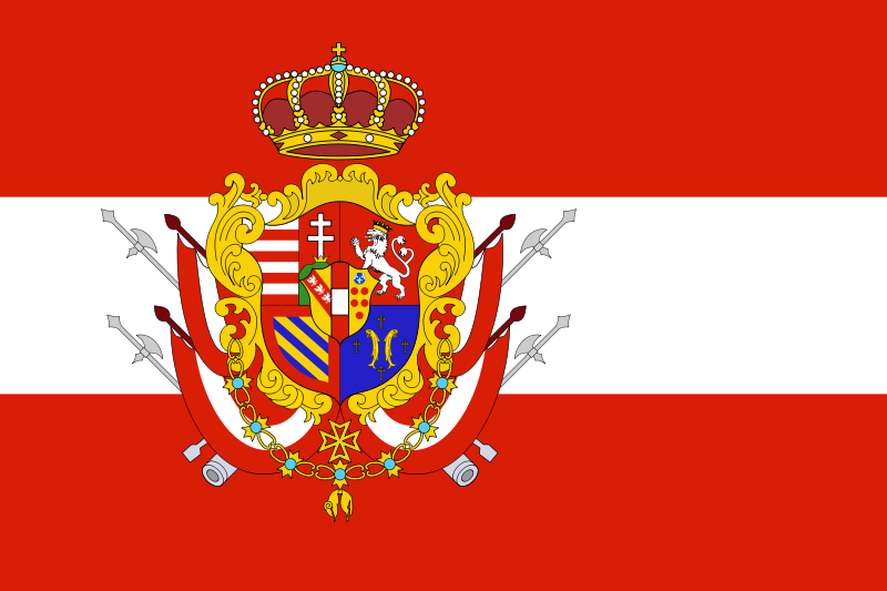 哈布斯堡-洛林皇室時的國旗