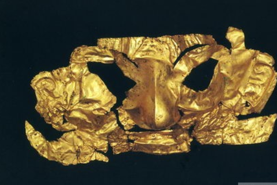 金面罩(1986年三星堆祭祀一號坑出土文物)