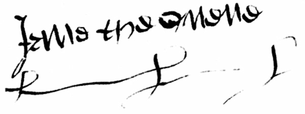 珍·西摩的親筆簽名