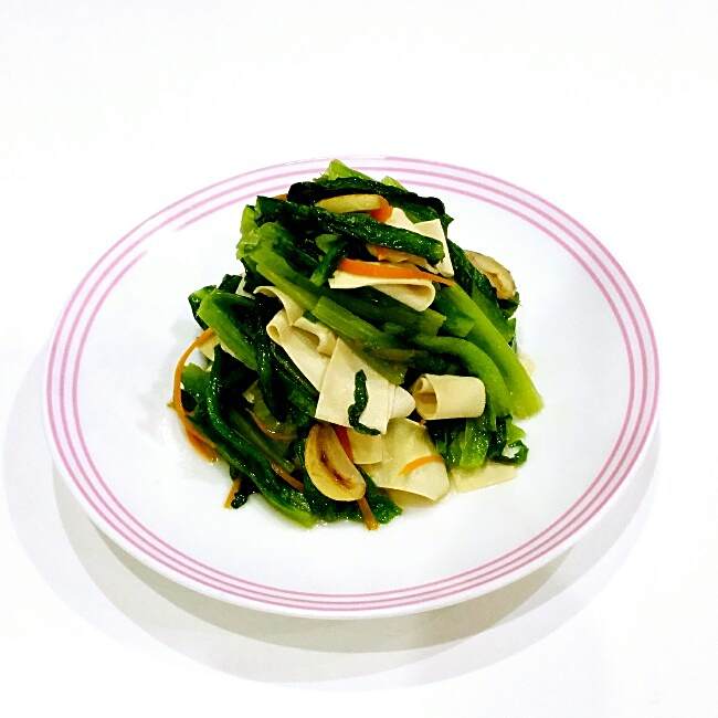 百葉炒油麥 百葉炒油麥