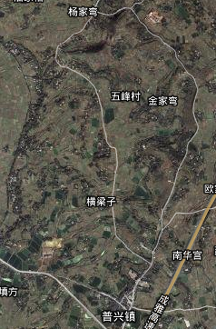 五峰村局部地形圖