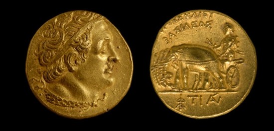 托勒密一世的側像（一枚金幣上）