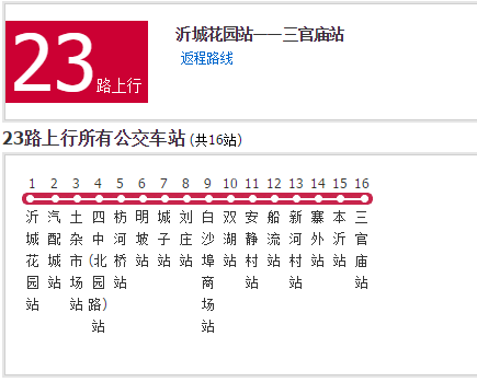 臨沂公交23路 臨沂公交23路