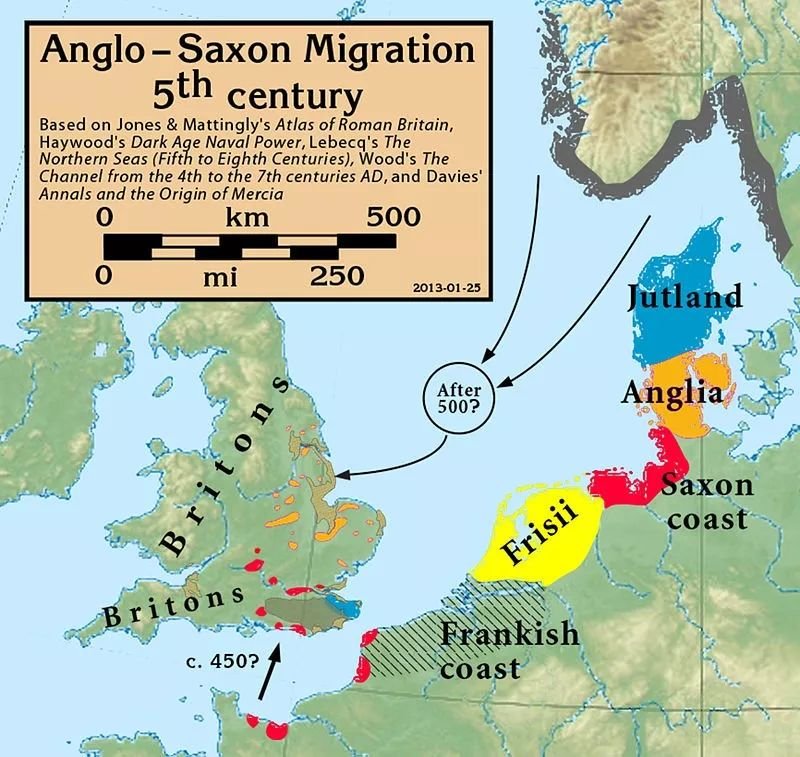 盎格魯-撒克遜人的先祖其實與維京人來自相同地方