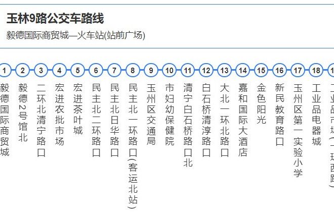 玉林公交9路 玉林公交9路