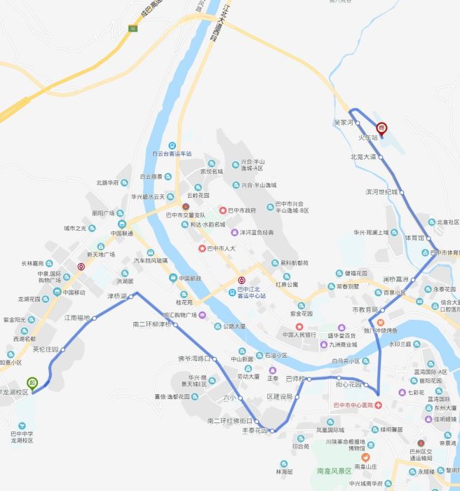 巴中公交6路 巴中公交6路