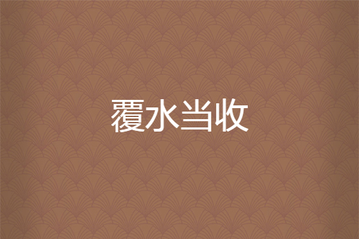 覆水當收 覆水當收