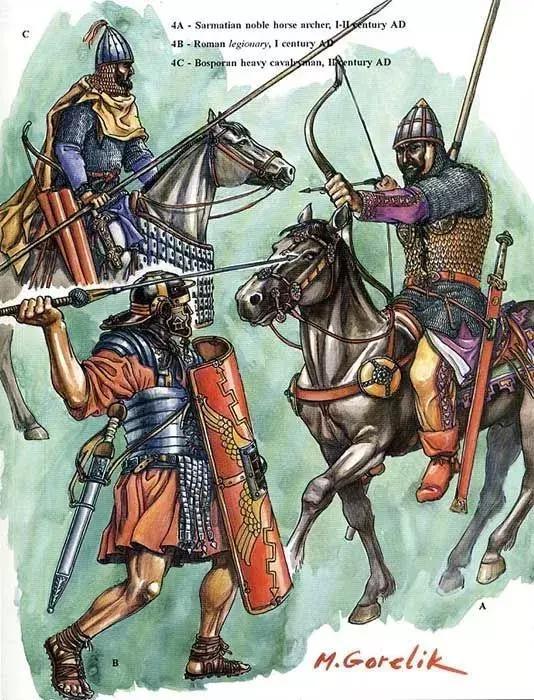 哥特軍中有不少長期與羅馬作戰的薩瑪蒂亞-阿蘭人