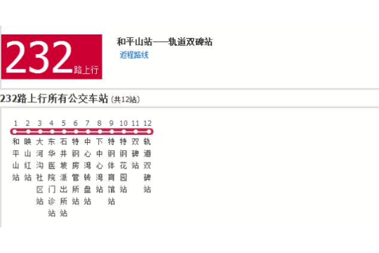 重慶公交232路 重慶公交232路