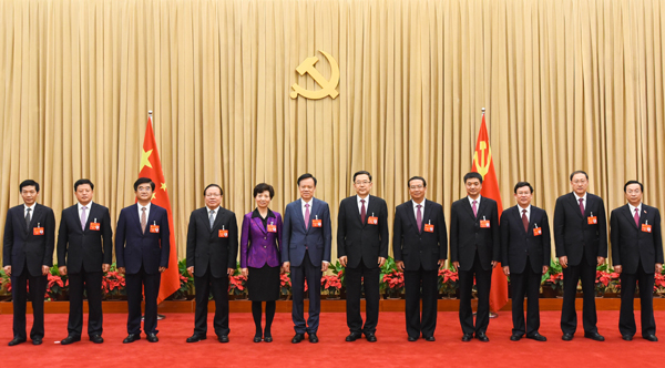 新當選的中國共產黨貴州省第十二屆委員會常務委員會委員