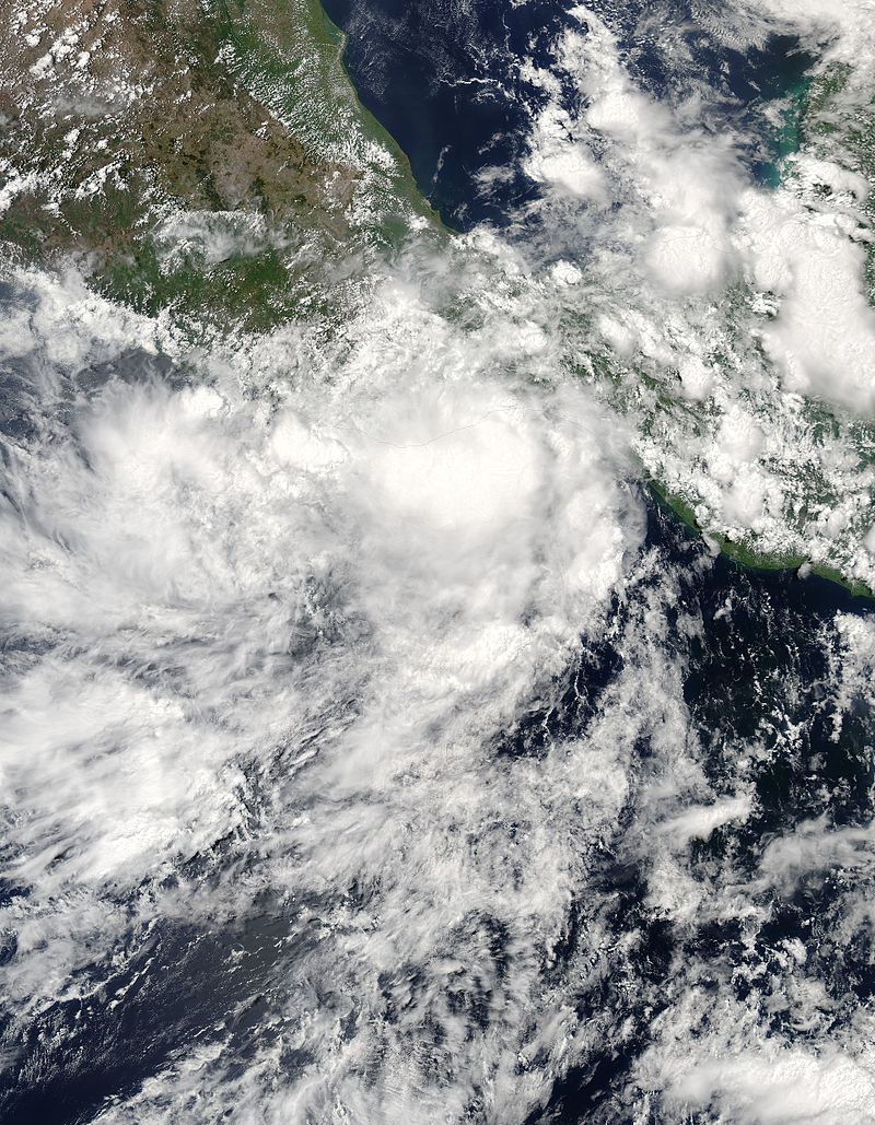 熱帶風暴加爾文 衛星雲圖