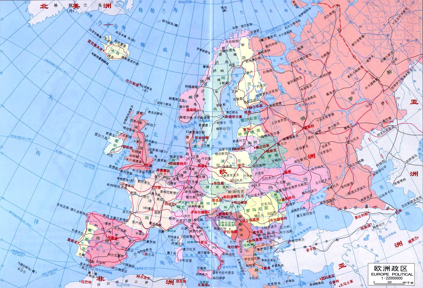歐洲行政地圖