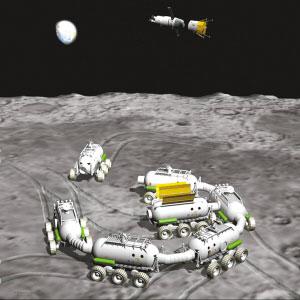 月球基地可能由多個部件組裝而成
