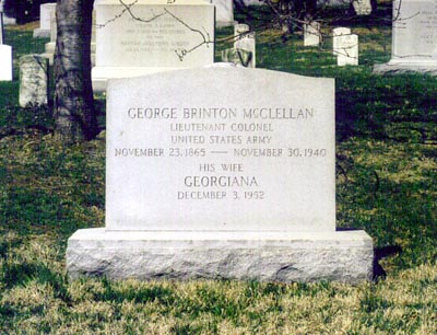 喬治·布林頓·麥克萊倫的墓碑