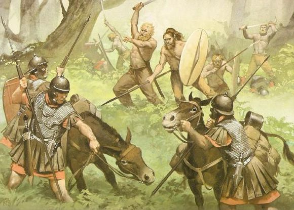 古代夸狄人與羅馬人的戰鬥