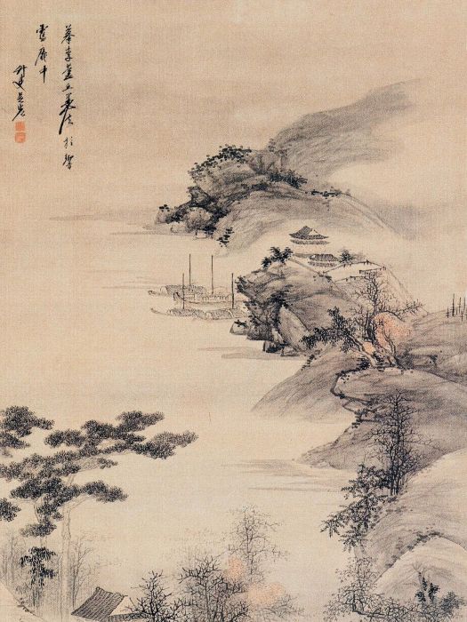江城秋訪圖 江城秋訪圖