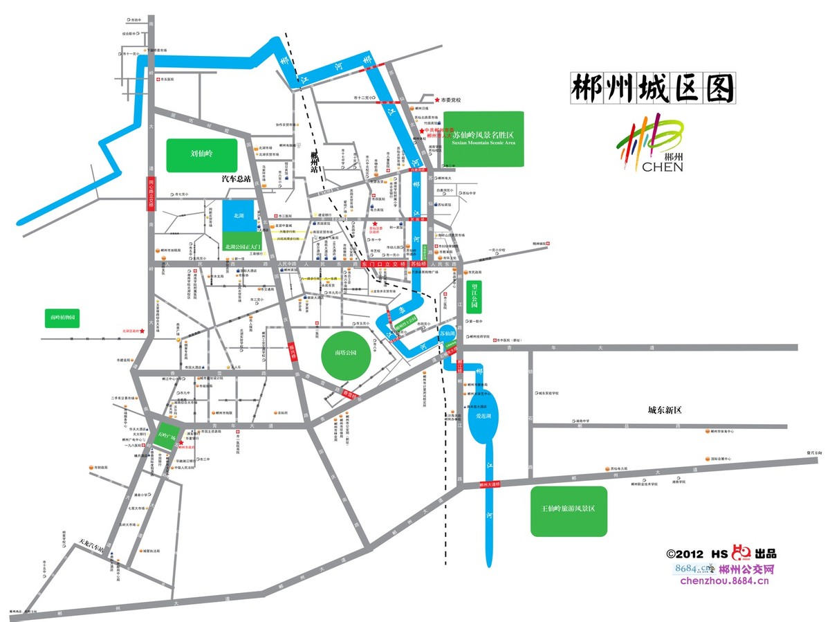 郴州市城區地圖