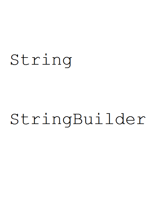 String StringBuilder String StringBuilder