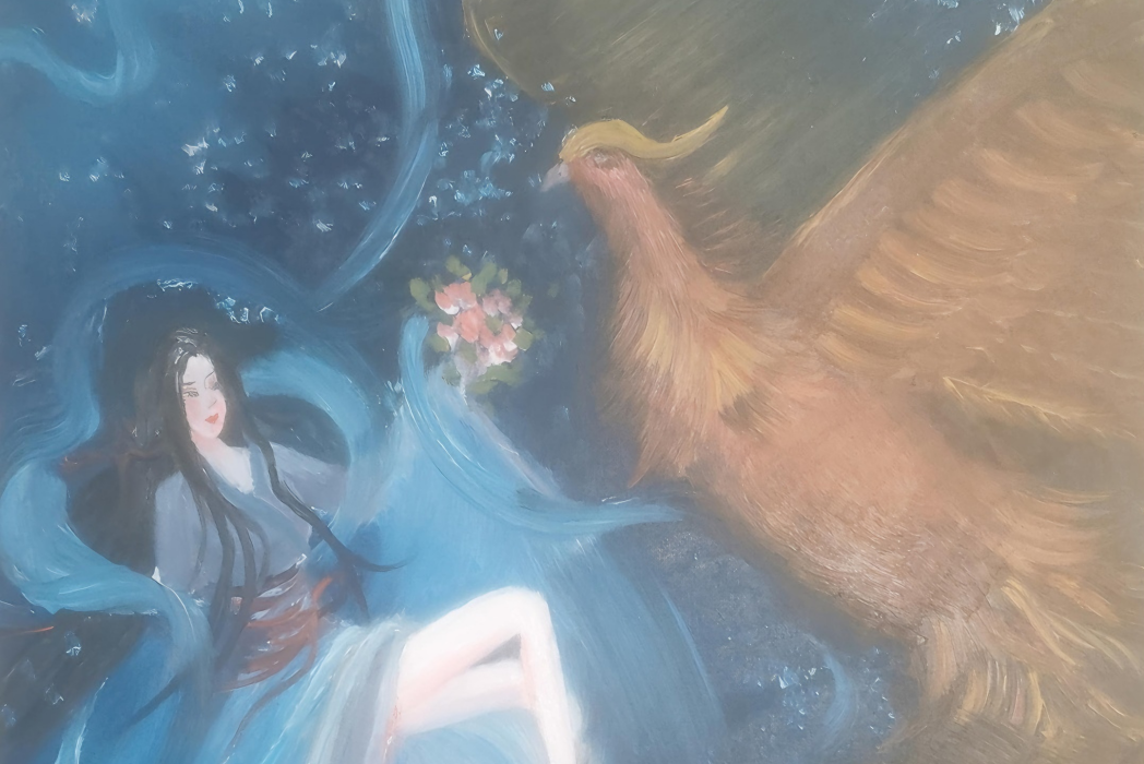 鳳凰涅槃(馬向雲油畫作品) 鳳凰涅槃(馬向雲油畫作品)