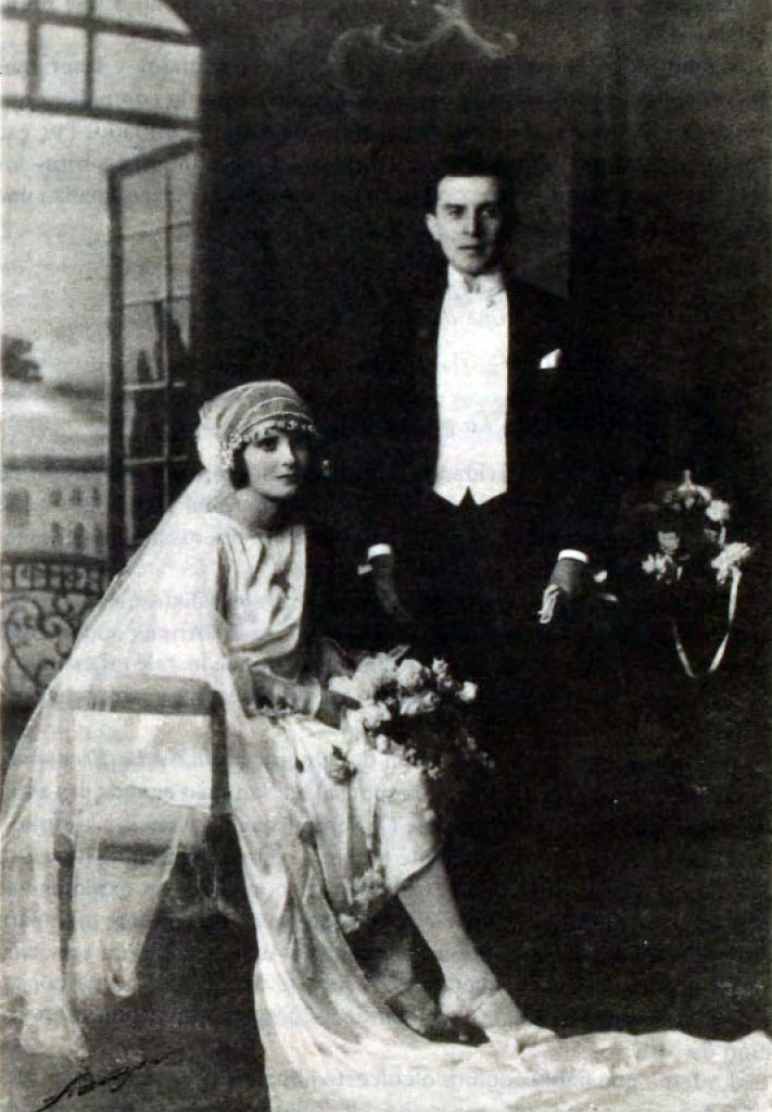 1926年，岡薩雷斯·魏地拉和羅莎·馬克曼結婚
