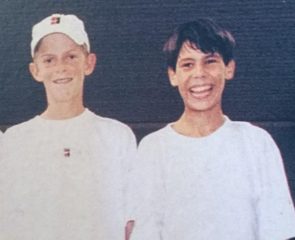 1998年12歲的安德森與納達爾