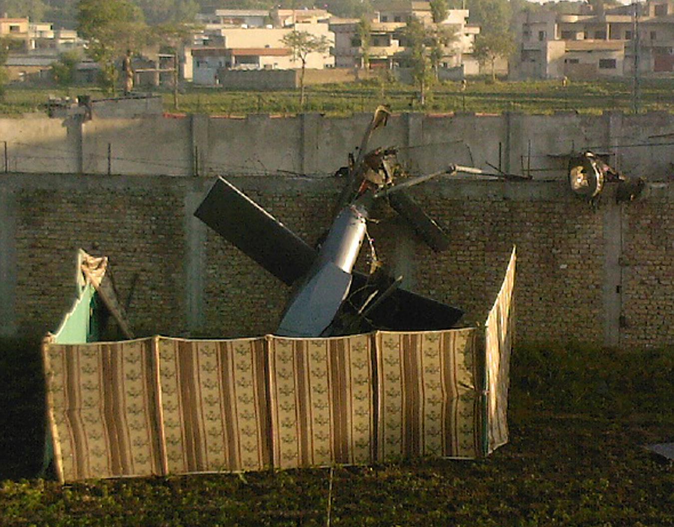 美軍直升機在擊斃拉登的行動中墜毀。