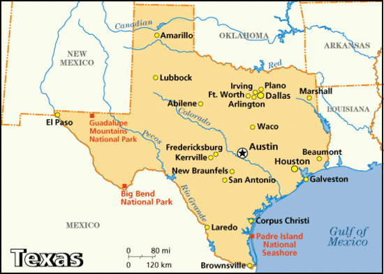 德州地圖