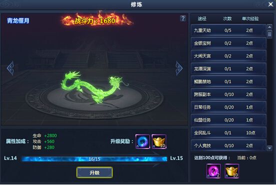 修煉系統 修煉系統