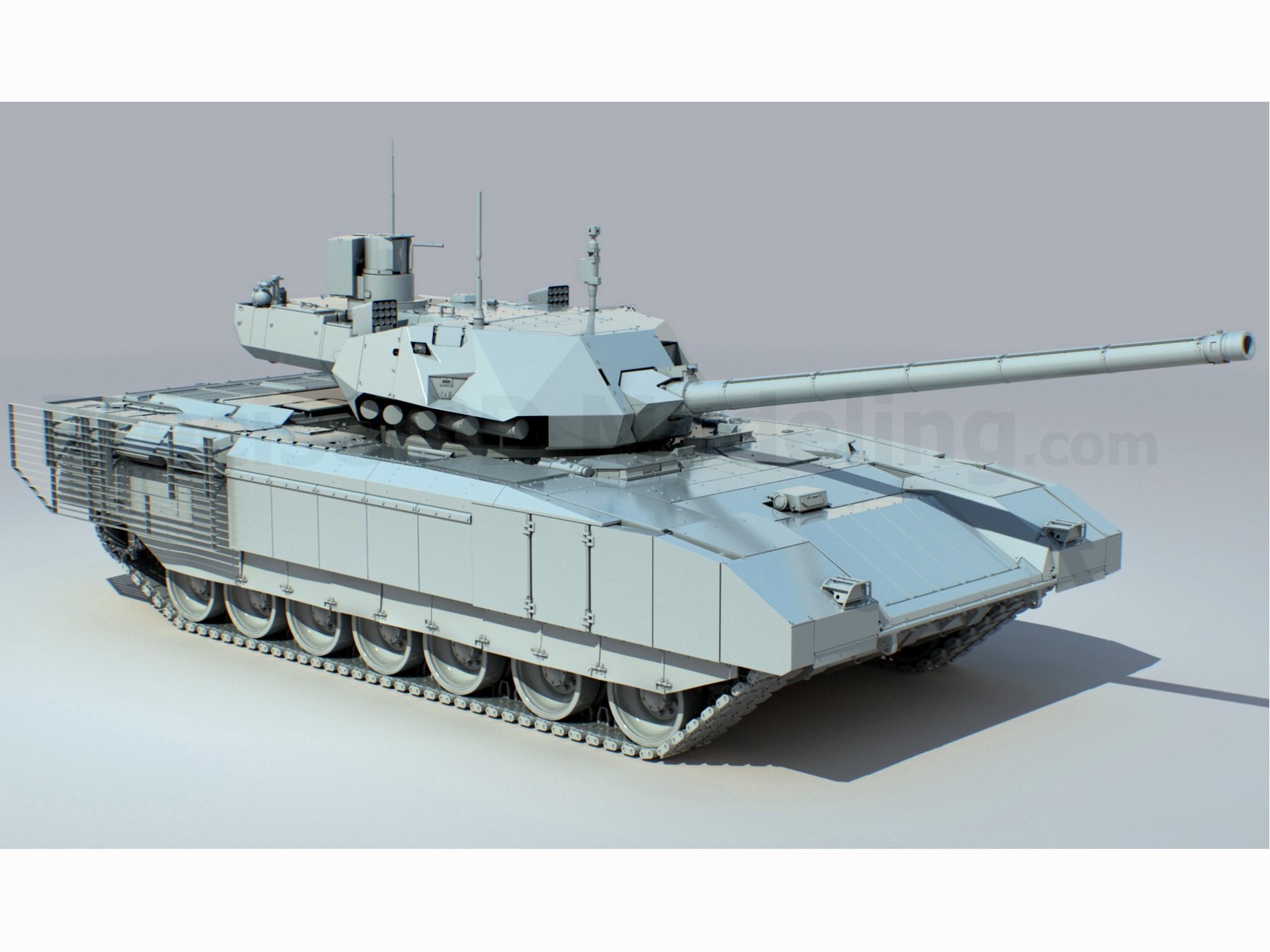 T-14主戰坦克3D模型圖