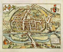 1563年的埃克塞特城市圖