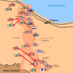 10月24日下午6:00，軸心國裝甲部隊反擊