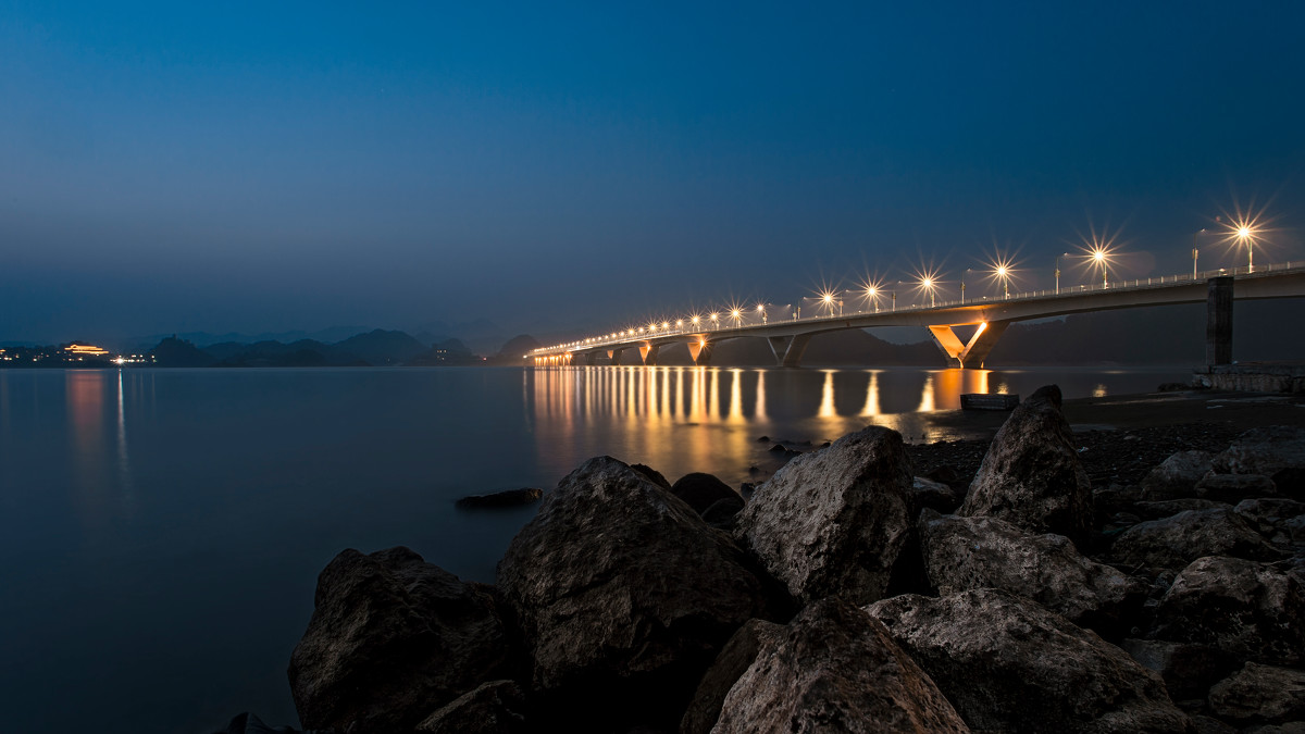 千島湖大橋夜景