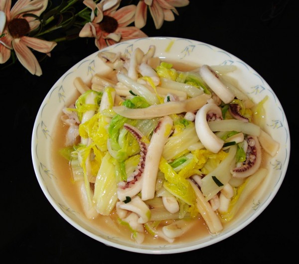 魷魚炒大白菜