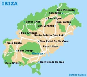 伊維薩島地理位置