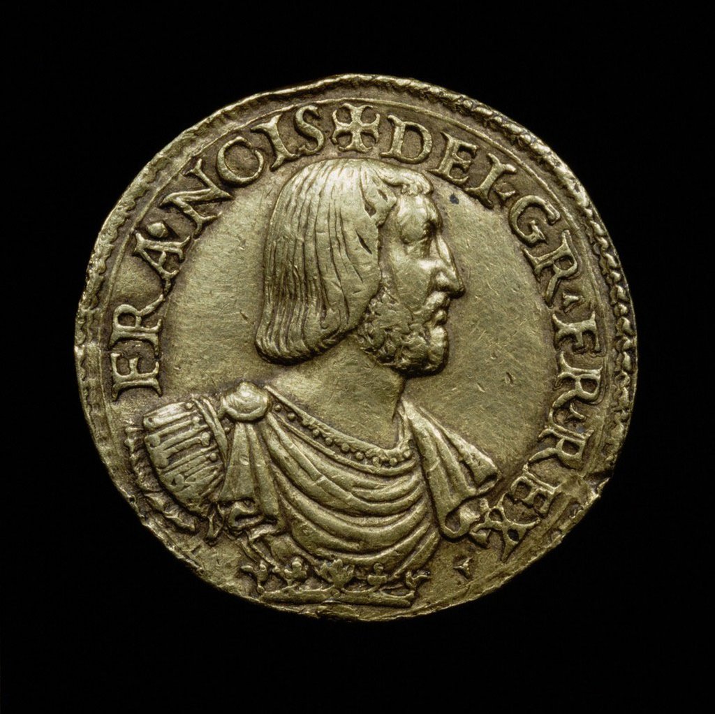 印有弗朗索瓦一世頭像的硬幣