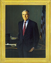 本特森作為財政部部長的官方畫像