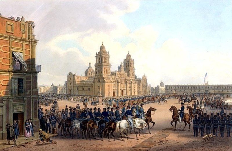 1847年，美軍攻占墨西哥城