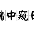 牖中窺日