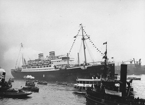 停泊哈瓦那的聖路易斯號客輪，1939年