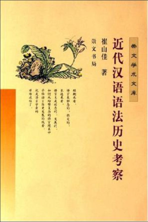 近代漢語語法歷史考察