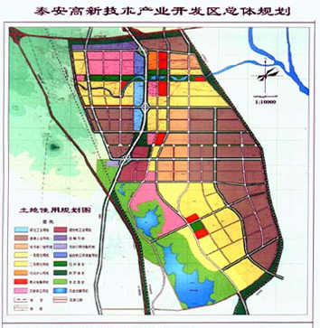 泰安市高新開發區的地圖