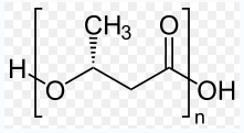 聚-β-羥基丁酸酯的結構