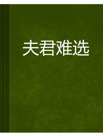 夫君難選 夫君難選