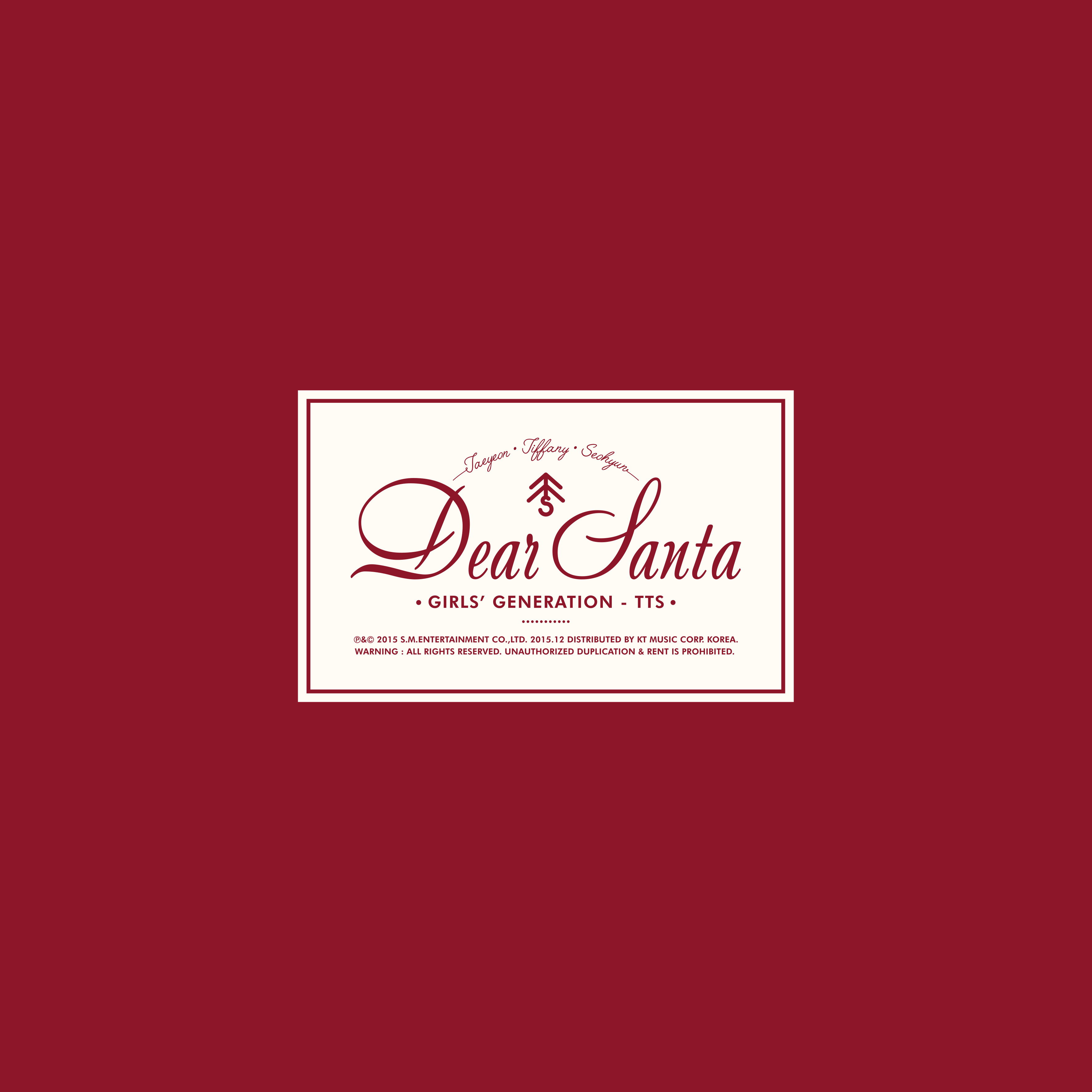 Dear Santa(少女時代-TaeTiSeo第三張迷你專輯)
